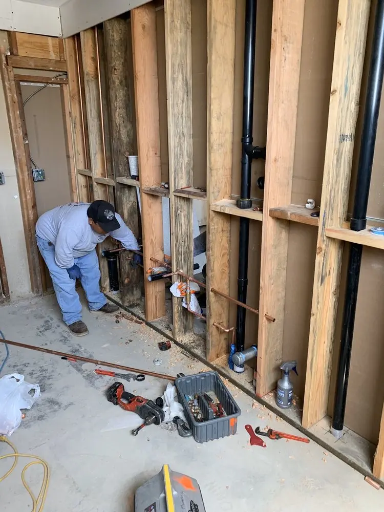 Commercial rough-in plumbing for Gas Line Repair in Fair Lakes